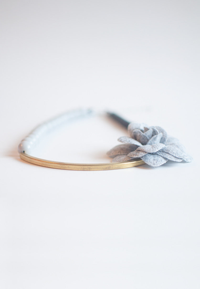 DIY Flower Necklace - sanwaitsai