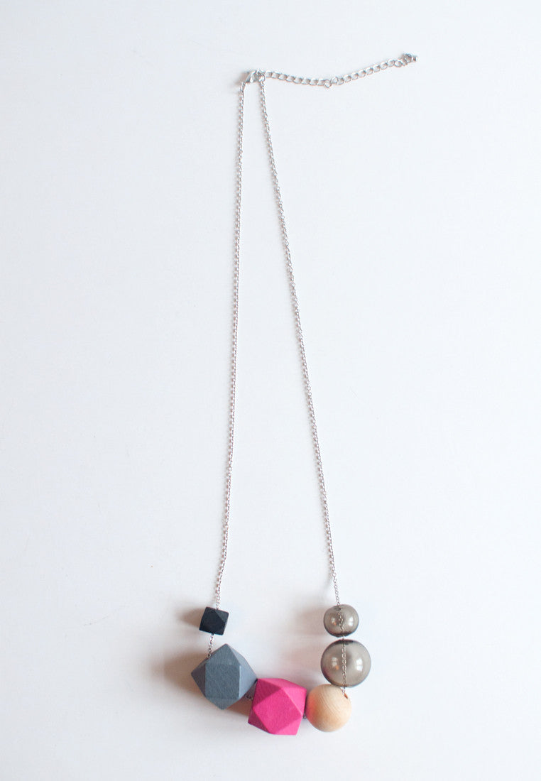Glass Beads Necklace - sanwaitsai