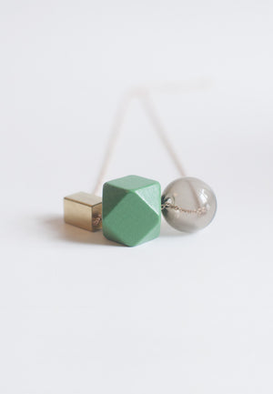 Green Wood Necklace - sanwaitsai