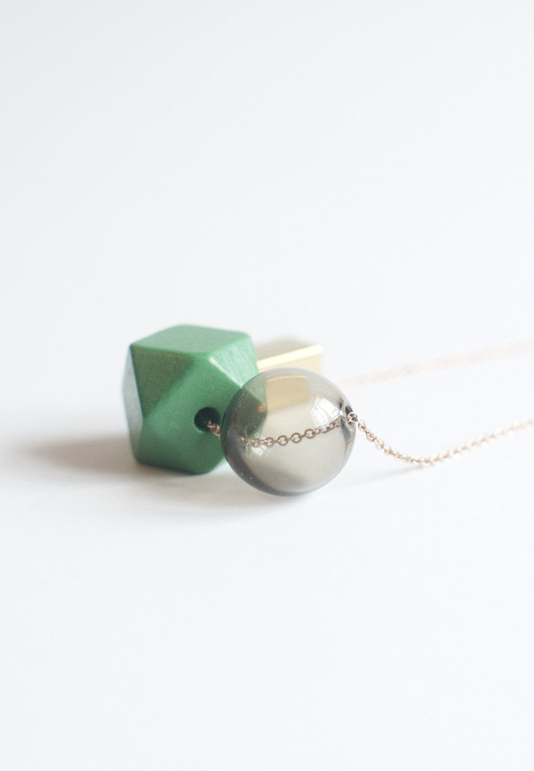 Green Wood Necklace - sanwaitsai