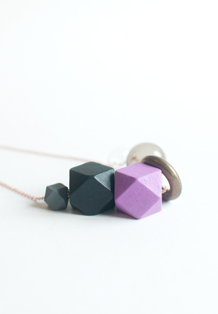 Wood Beaded Necklace - sanwaitsai