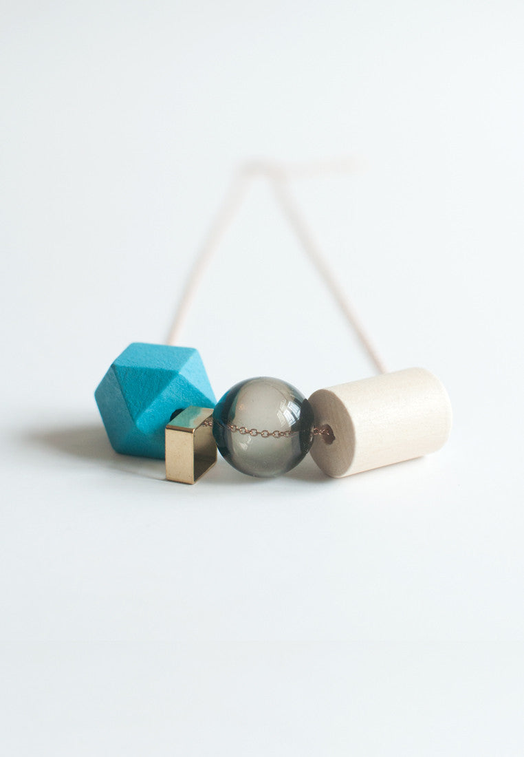 Tinted Glass Necklace - sanwaitsai