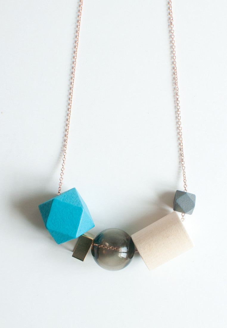 Tinted Glass Necklace - sanwaitsai