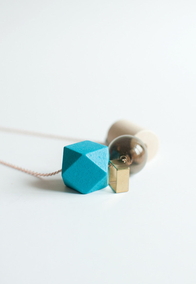 Tinted Glass Necklace - sanwaitsai