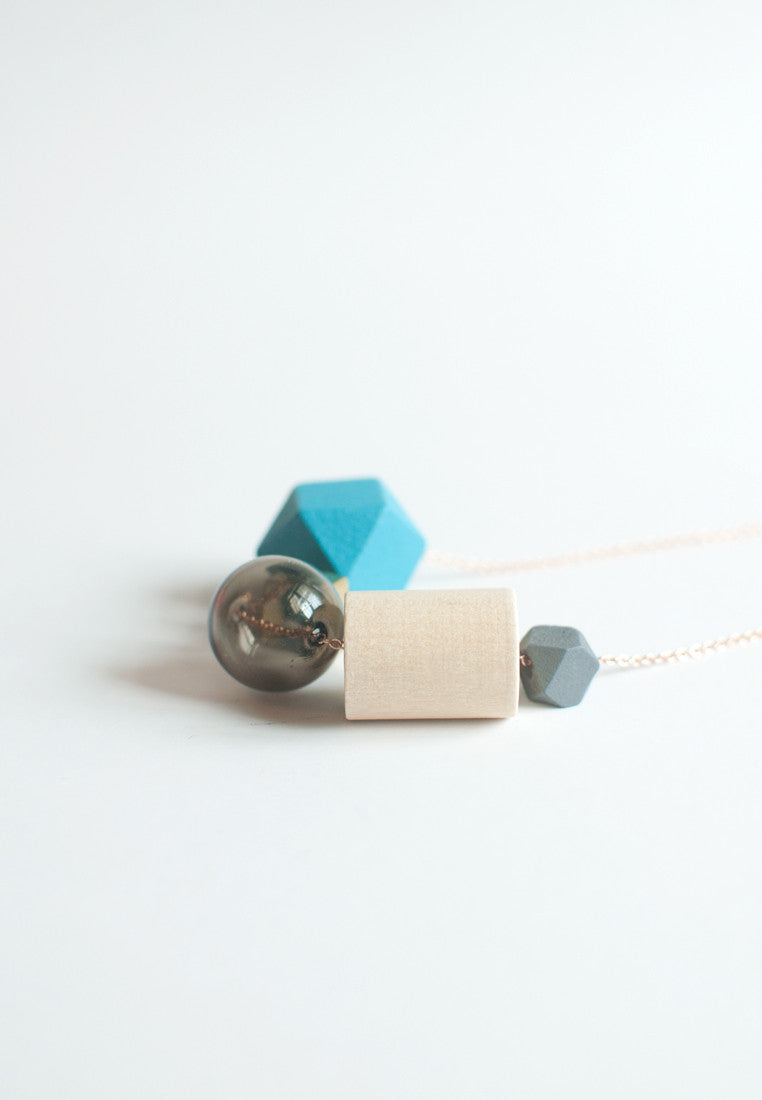 Tinted Glass Necklace - sanwaitsai