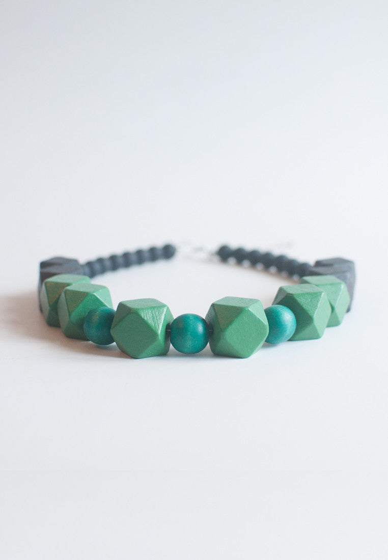 Wooden Beads Necklace - sanwaitsai