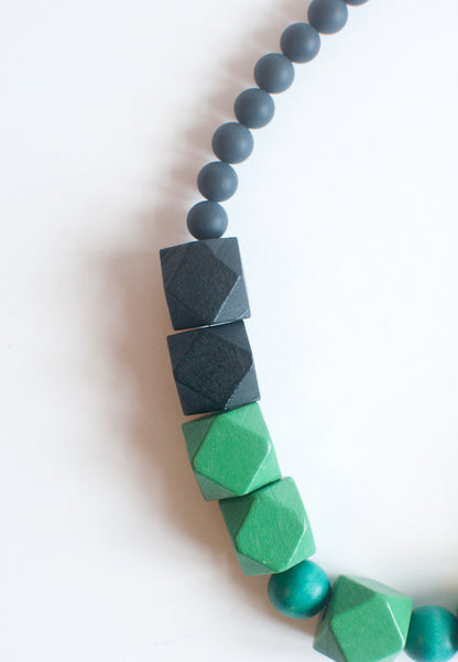 Wooden Beads Necklace - sanwaitsai