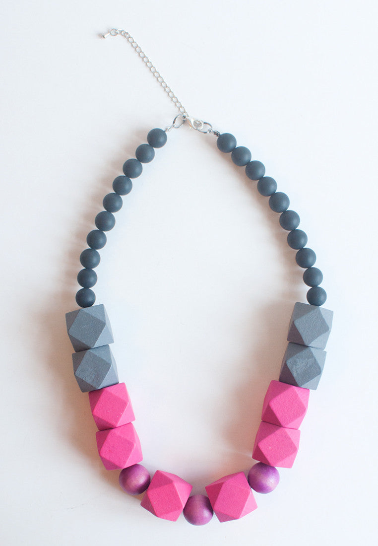 Wooden Beads Necklace - sanwaitsai