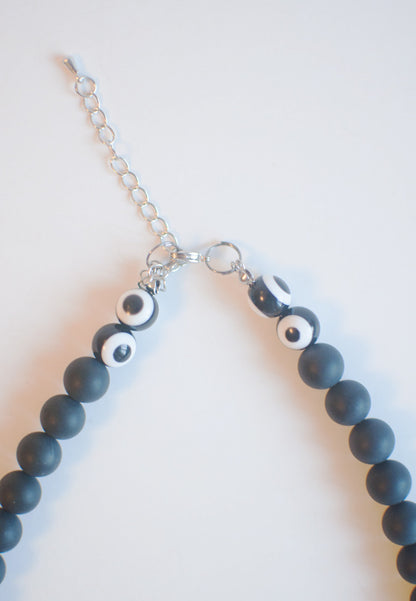 Yellow Wooden Bead Necklace - sanwaitsai