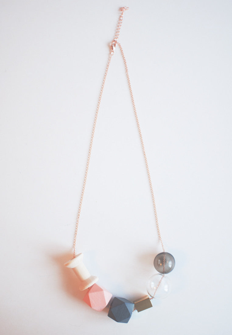 Glass Bead Necklace - sanwaitsai