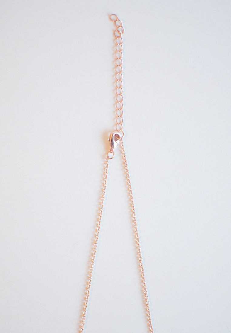 Red Tinted Glass Necklace - sanwaitsai