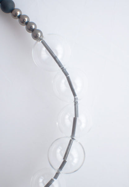 Metal Glass Bead Necklace - sanwaitsai