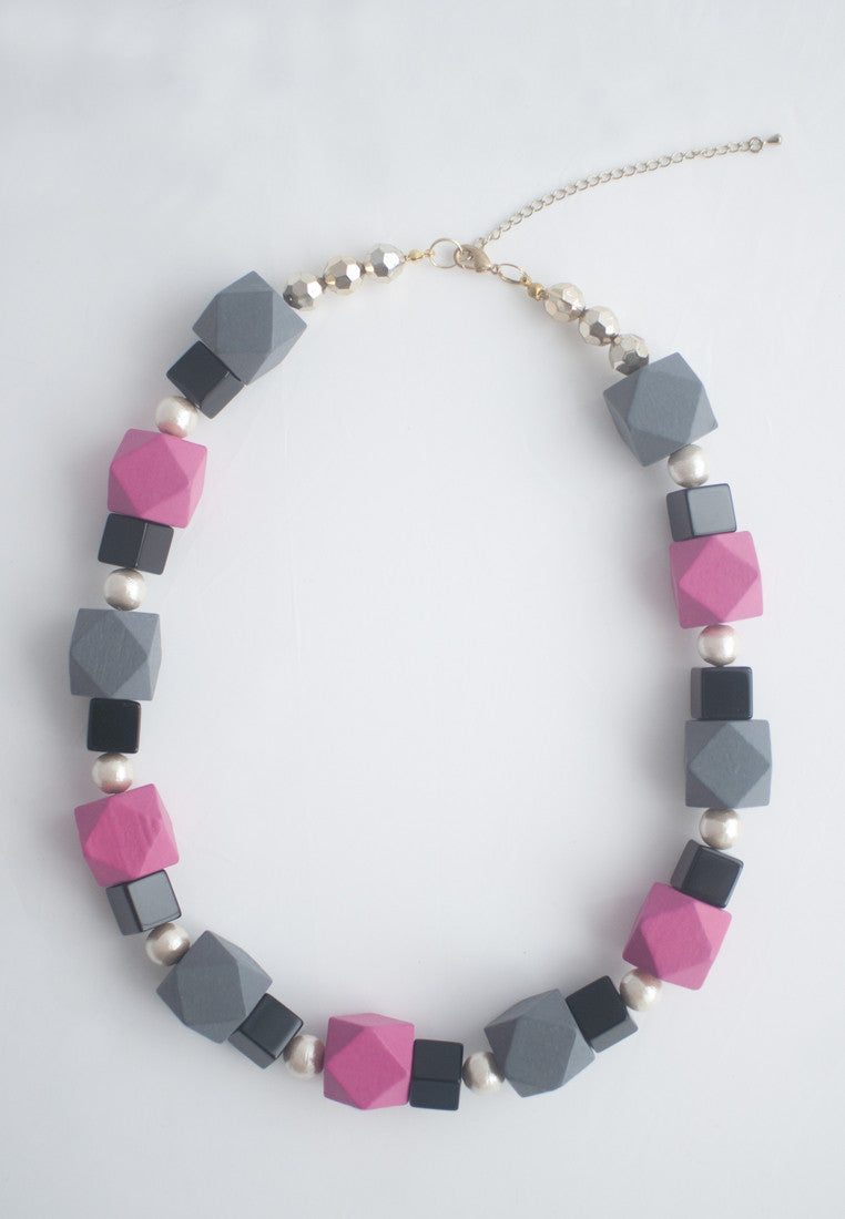 Bold Wood Necklace - sanwaitsai
