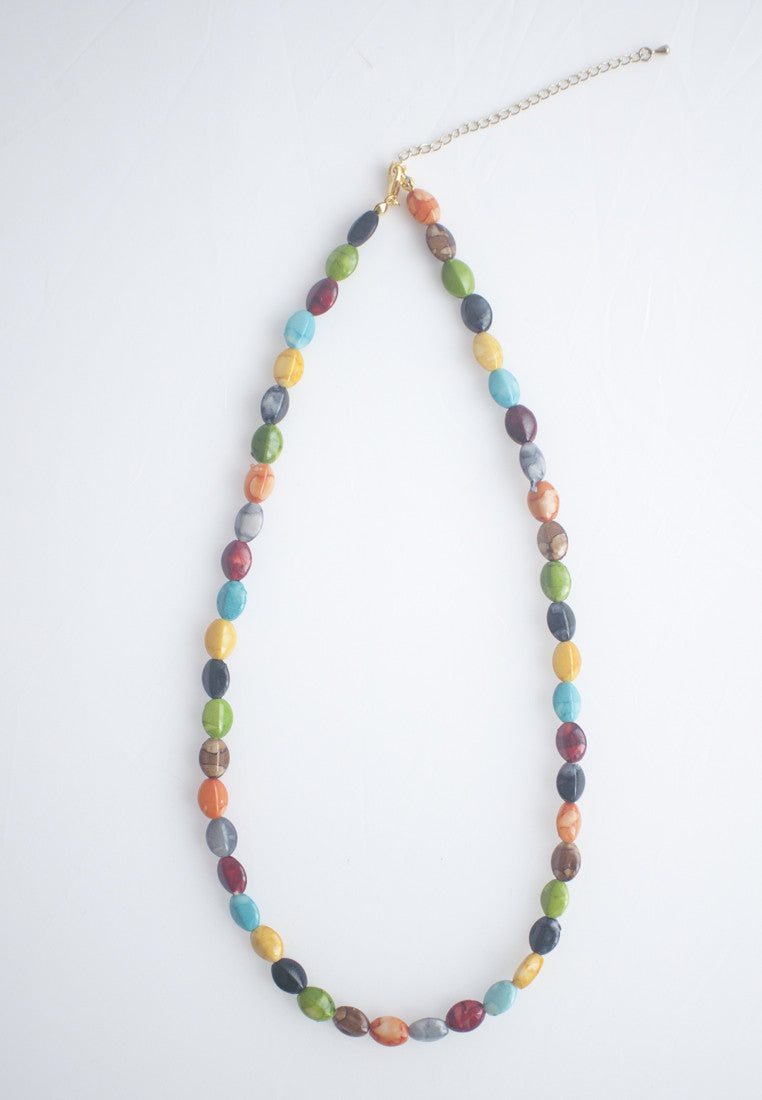 Ceramic Beads Necklace - sanwaitsai
