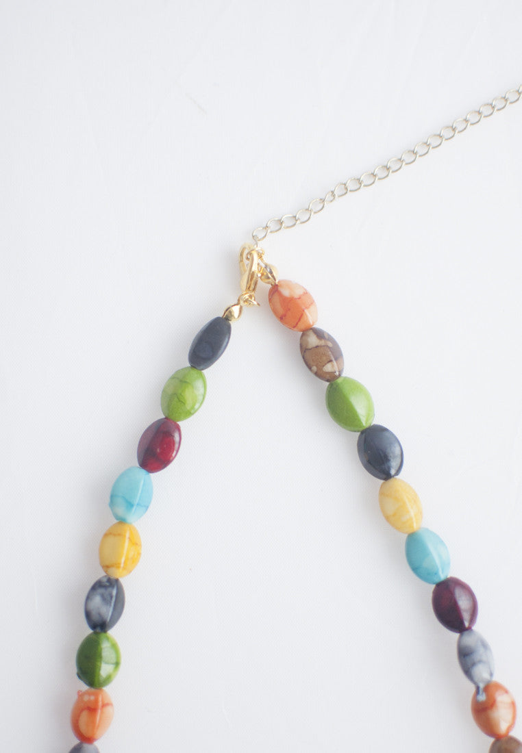 Ceramic Beads Necklace - sanwaitsai