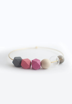 Glass Beads Pink Collar - sanwaitsai