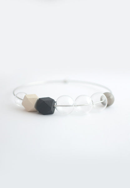 Black Beaded Collar - sanwaitsai - 1