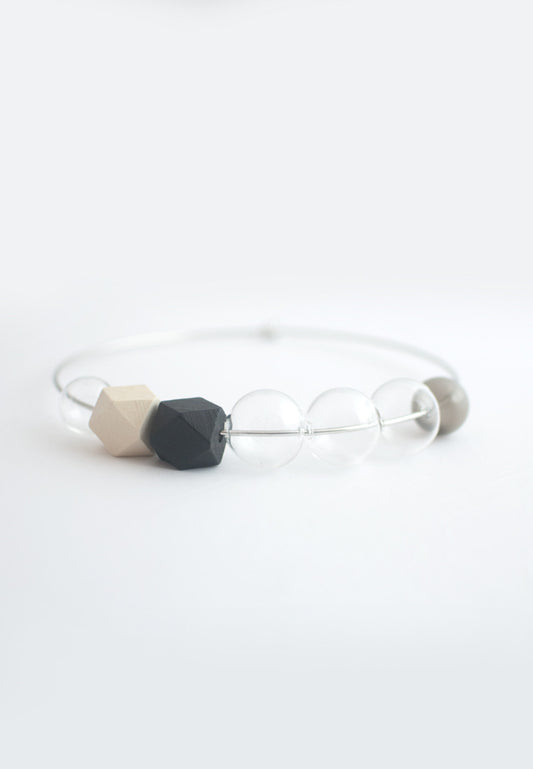 Black Beaded Collar - sanwaitsai - 1