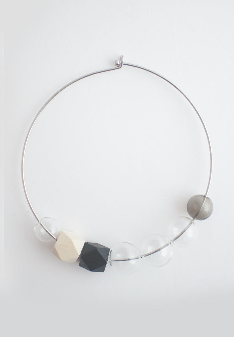 Black Beaded Collar - sanwaitsai - 2