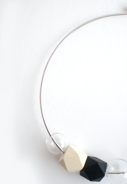 Black Beaded Collar - sanwaitsai - 3