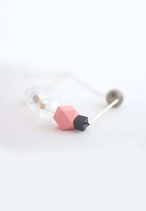Pink Glass Beads Necklace - sanwaitsai