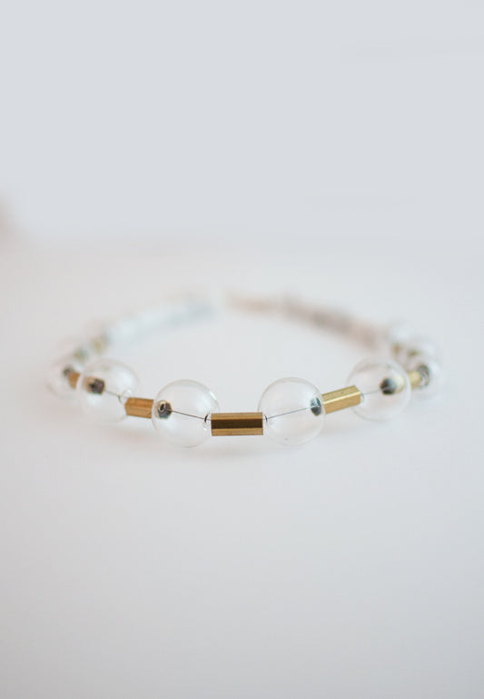 Glass Howlite Necklace - sanwaitsai - 1
