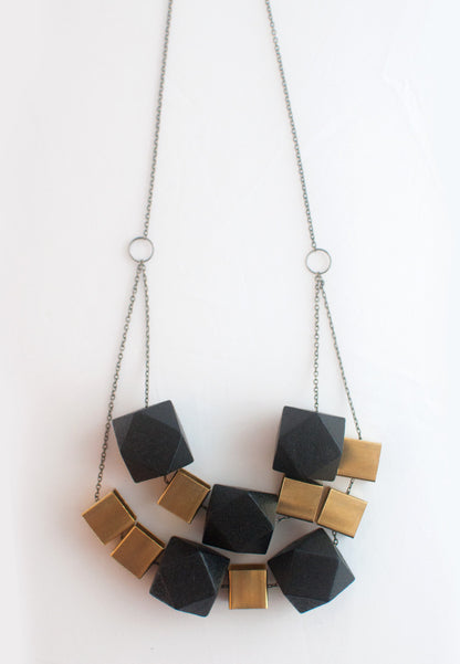 Glass Bead Metal Necklace - sanwaitsai - 3