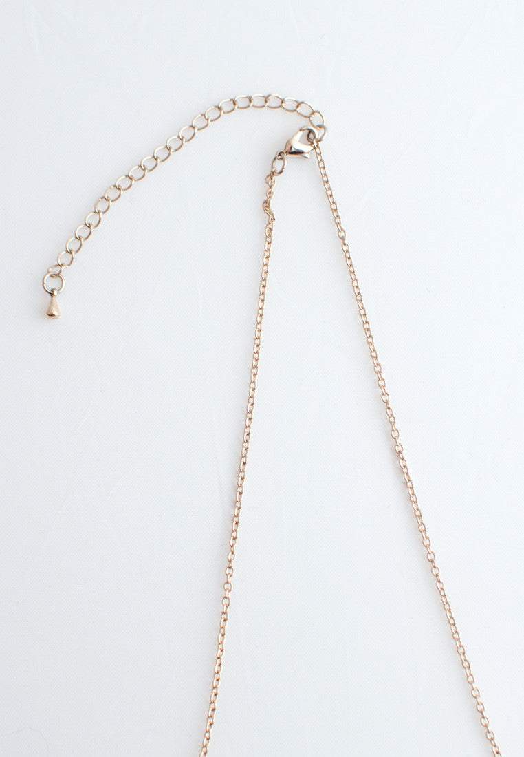 Round Wood Glass Metal Necklace - sanwaitsai - 4