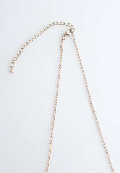 Round Wood Glass Metal Necklace - sanwaitsai - 4
