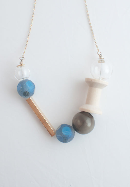 Matte Glass Necklace - sanwaitsai - 2
